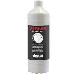 Darwi acrylvernis glanzend, flacon van 1000 ml