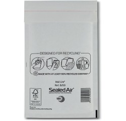Mail Lite enveloppes à bulles d'air, blanc, B/00, 120 x 210 mm, boîte de 200 pièces