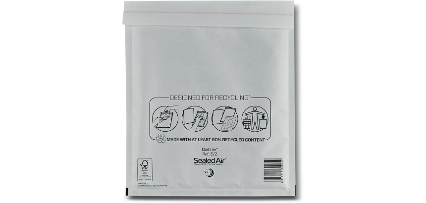 Mail Lite enveloppes à bulles d'air, blanc, E/2, 220 x 260 mm, boîte de 200 pièces