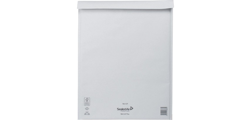 Mail Lite Luftpolstertaschen, weiß, K/7, 350 x 470 mm, Karton mit 100 Stück