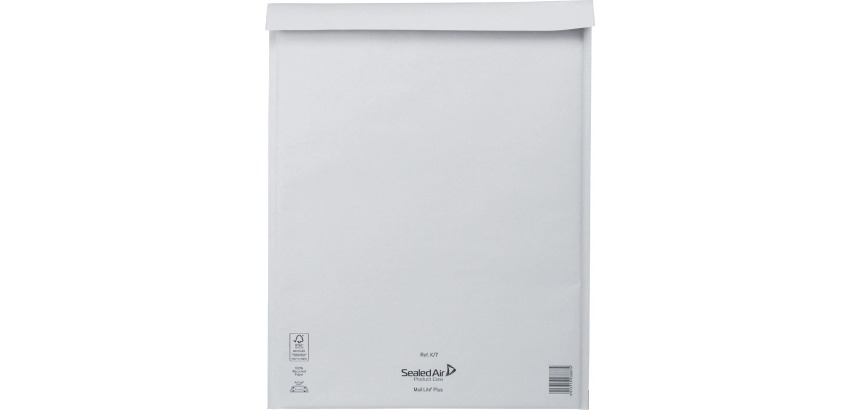 Mail Lite enveloppes à bulles d'air, blanc, K/7, 350 x 470 mm, boîte de 100 pièces