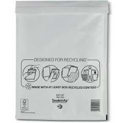 Mail Lite enveloppes à bulles d'air, blanc, G/4, 230 x 330 mm, boîte de 100 pièces