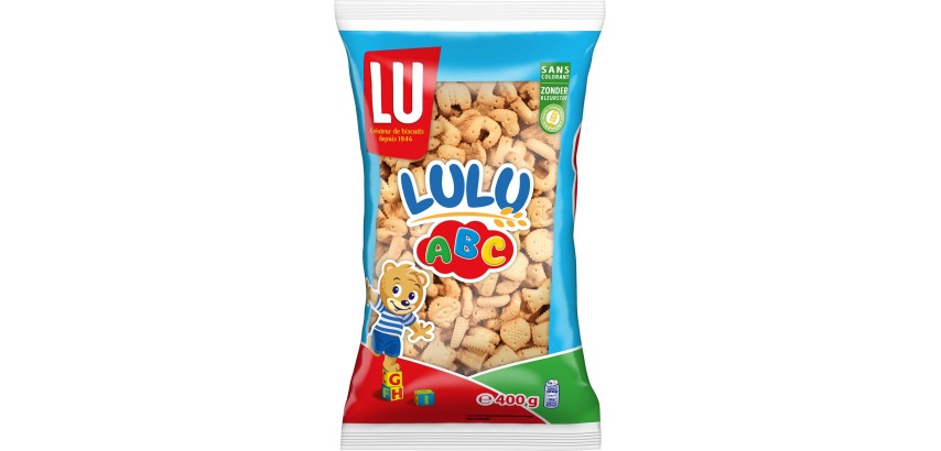 LU biscuits Nic Nac Lulu ABC, 400 g bag