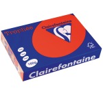 Clairefontaine Trophée Intens, papier couleur, A4, 160 g, 250 feuilles, rouge corail
