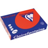 Clairefontaine Trophée Intens, papier couleur, A4, 160 g, 250 feuilles, rouge corail