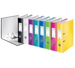 Leitz WOW lever arch file, assorted colors, 8.0 cm spine