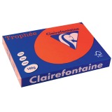 Clairefontaine Trophée Intens, gekleurd papier, A3, 160 g, 250 vel, koraalrood