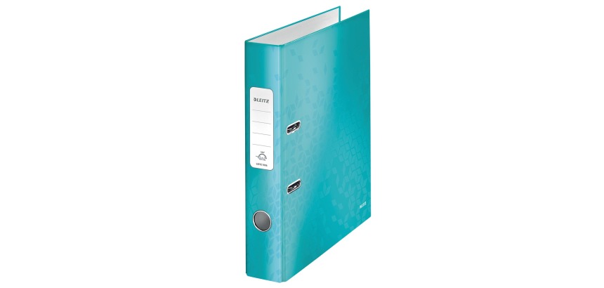 Leitz WOW lever arch file, glacier blue, 5 cm spine