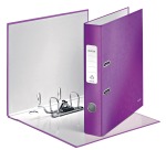 Leitz WOW lever arch file, purple, 5 cm spine