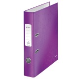 Leitz WOW lever arch file, purple, 5 cm spine