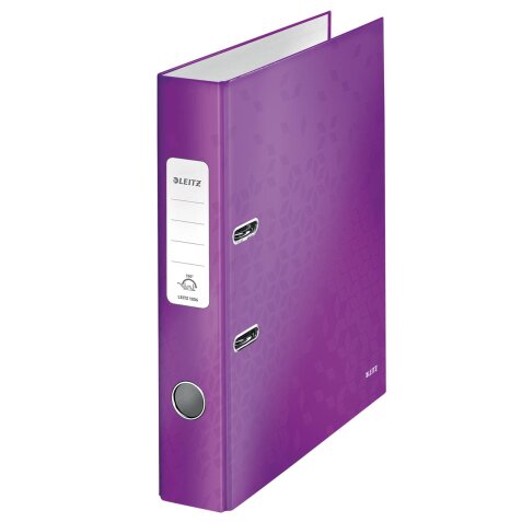 Leitz WOW classeur à levier, violet, dos de 5 cm