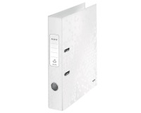 Leitz Classeur à levier Wow blanc, dos de 5 cm
