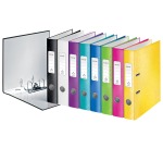 Leitz WOW lever arch file, assorted colors, 5.2 cm spine