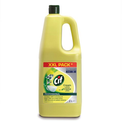 Cif crème récurante citron, flacon de 2 l