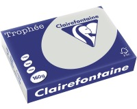 Clairefontaine Trophée Pastel, gekleurd papier, A4, 160 g, 250 vel, lichtgrijs