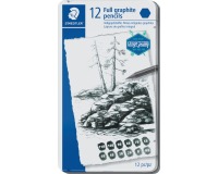 Staedtler Potlood Mars Lumograph 12 stuks: 6B-5B-4B-3B-2B-B-HB-F-H-2H-3H-4H