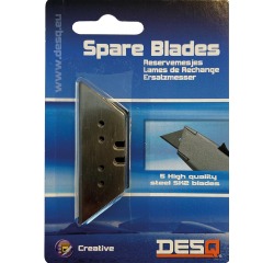 Desq lames de rechange pur cutter de sécurité 10880, blister de 5 pièces