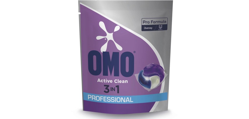 Omo Professional Pro Formula Active Clean 3 in 1 Waschmittel, Beutel mit 80 Kapseln