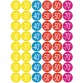 Apli étiquettes remises de -30% jusqu'à -70%, couleurs assorties