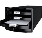 Schubladenblock IMPULS 2.0, 4 offene Schubladen, grau