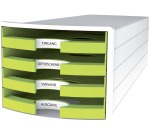 Module de rangement IMPULS 2.0, 4 tiroirs ouverts, blanc