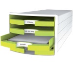 Module de rangement IMPULS 2.0, 4 tiroirs ouverts, blanc