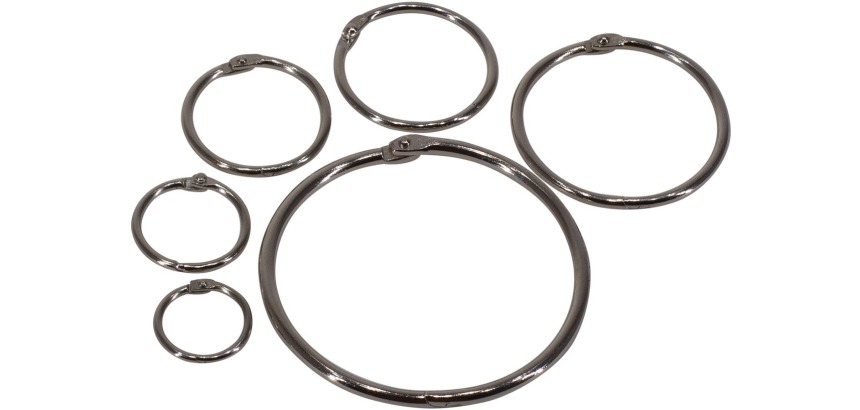 Bronyl gebrochene Ringe Durchmesser 32 mm, Box mit 100 Stück