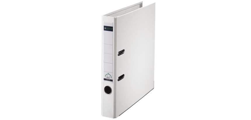 Leitz 180° binder, A4, in PP, 5 cm spine, white