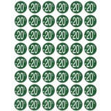 Agipa Kortinglabel -20%, groen, pak van 192 stuks, verwijderbaar