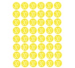 Agipa Etiquettes remises -30%, jaune, paquet de 192 pièces, amovible