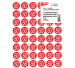 Agipa Etiquettes remises -50%, rouge, paquet de 192 pièces, amovible