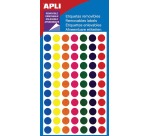 Apli repositionable labels circle 8 mm (l x h), 308 pieces