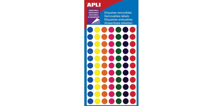 Apli verwijderbare etiketten cirkel 8 mm (b x h), 308 stuks