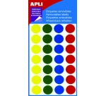 Apli verwijderbare etiketten cirkel 15 mm (b x h), 112 stuks