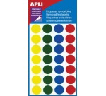 Apli repositionable labels circle 15 mm (w x h), 112 pieces