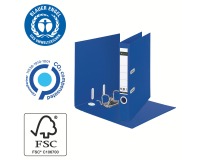 Classeur à levier Leitz 180° Recycle A4 55mm carton bleu