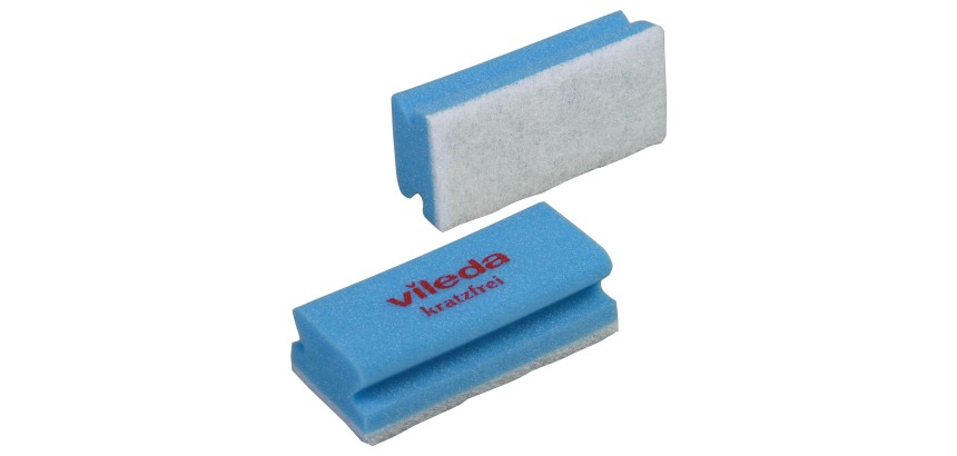 Vileda Schwamm Glitzi Non-Scratch, blau, 10-Stück-Packung