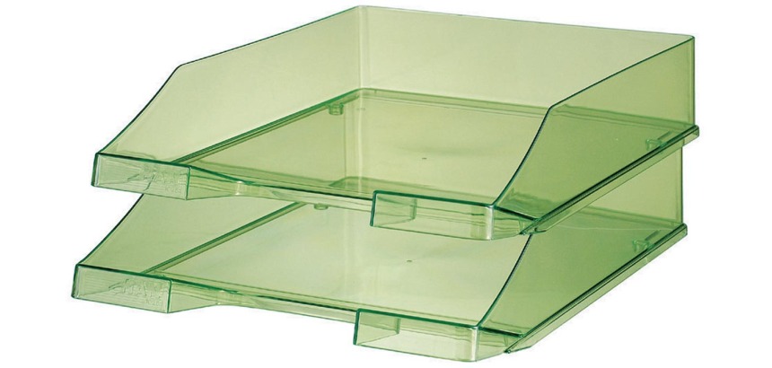 Han bac à courrier C4 vert transparent
