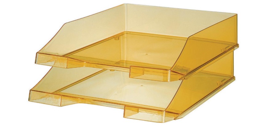 Han bac à courrier C4 jaune transparent