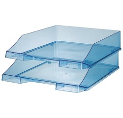 Han bac à courrier C4, bleu transparent