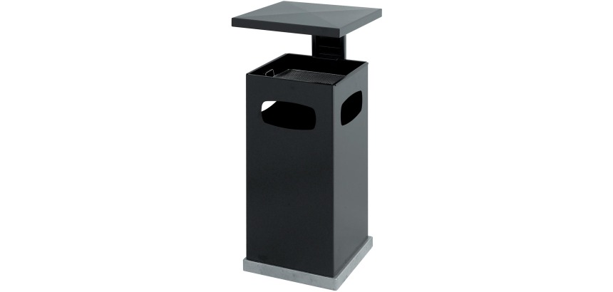 Eko trash can and ashtray with a detachable lid and an inner bin