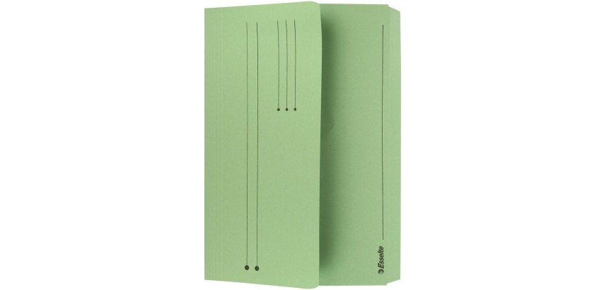 Esselte Document Wallet Pocket File Green