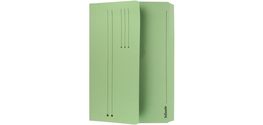 Esselte Document Wallet Pocket File Green