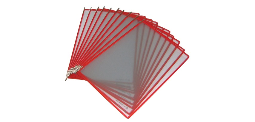 Tarifold red pivoting pocket