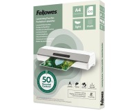 Fellowes pochette à plastifier 50 % recyclée, mate, ft A4, paquet de 100 pièces
