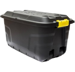Bankers Box Aufbewahrungsbox auf Rollen 75 Liter, schwarz