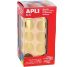 Apli Kids stickers op rol, cirkel diameter 20 mm, 1770 stuks, metallic goud