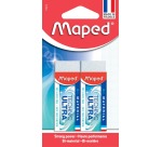 Maped gomme Technic Ultra Classic, blanc, blister de 2 pièces