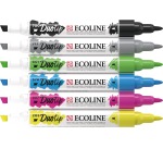 Stylo Duotip Talens Ecoline set de base 6 couleurs