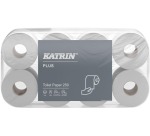 Katrin Plus toilet paper Soft, 3-ply, 250 sheets per roll, pack of 8 rolls